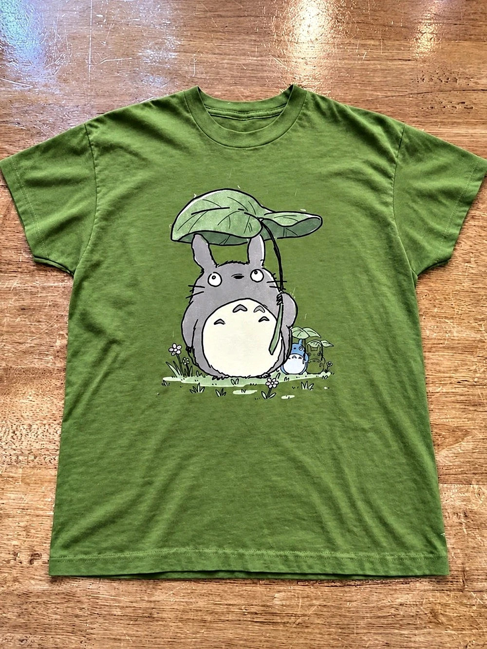 Lonely Kids Club Totoro & Friends Ghibli Tee Kiwi Green Color